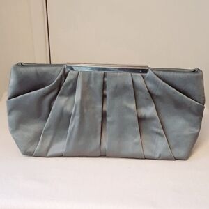 Grey Satin Charming Tailor evening bag, like new, used once